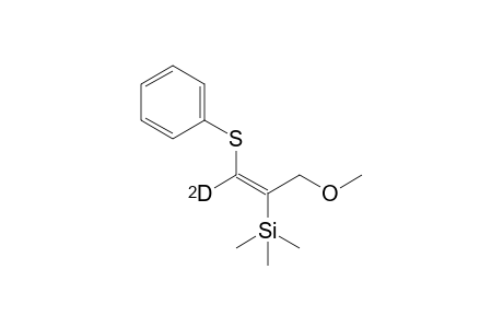 (E)-3-Methoxy-2-trimethylsilyl-1-deuterio-1-(phenylthio)prop-1-ene