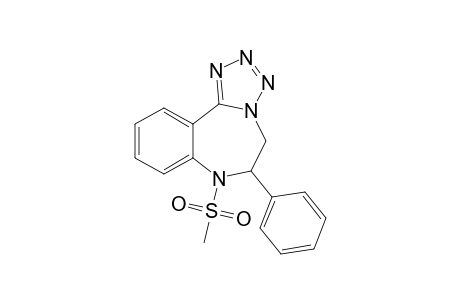 6,7-Dihydro-7-methylsulfonyl-6-phenyl-5H-tetrazolo[1,5-d][1,4]benzodiazepine