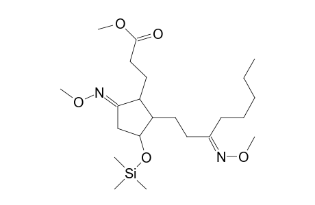 Cyclopentanepropanoic acid, 5-(methoxyimino)-2-[3-(methoxyimino)octyl]-3-[(trimethylsilyl)oxy]-, methyl ester, [1R-(1.alpha.,2.beta.,3.alpha.)]-