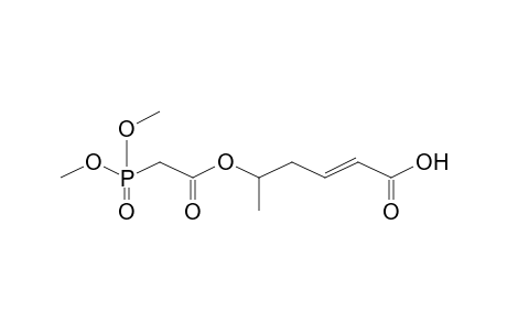 (E)-5-(2-dimethoxyphosphoryl-1-oxoethoxy)-2-hexenoic acid
