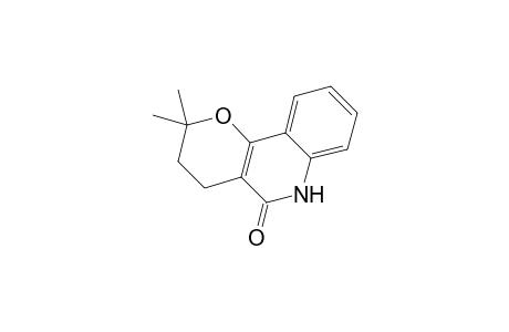 2,2-DIMETHYL-2,3,4,6-TETRAHYDRO-5H-PYRANO-[3,2-C]-QUINOLIN-5-ONE;DIHYDROFLINDERSINE