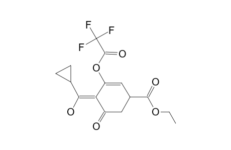 Ethyl 4-cyclopropyl(hydroxy)methylene-3- trifluoroacetyloxy-5-oxocyclohex-2-enecarboxylate