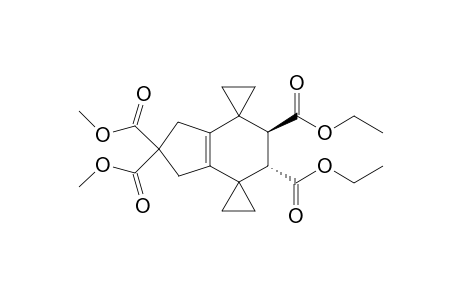 Dimethyl (3'R*,4'R*)-diethoxycarbonylbicyclo[4.3.0]non-1'(6')-ene-2',5'-di(spiro-cyclopropane)-8',8'-dicarboxylate