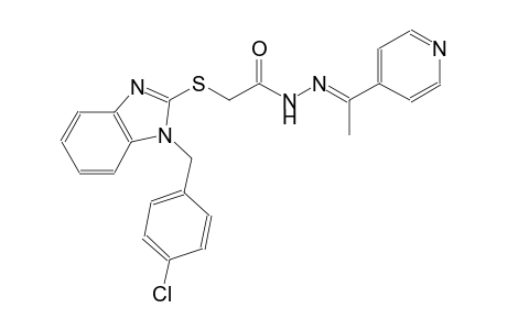 acetic acid, [[1-[(4-chlorophenyl)methyl]-1H-benzimidazol-2-yl]thio]-, 2-[(E)-1-(4-pyridinyl)ethylidene]hydrazide