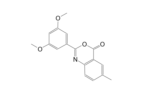 4H-3,1-benzoxazin-4-one, 2-(3,5-dimethoxyphenyl)-6-methyl-