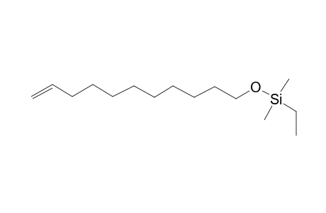 Ethyl(dimethyl)(10-undecenyloxy)silane