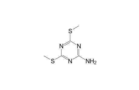 2-amino-4,6-bis(methylthio)-s-triazine