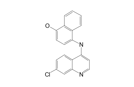 4-[[7-Chloro-4-quinolinyl]amino]-1-naphthalenol