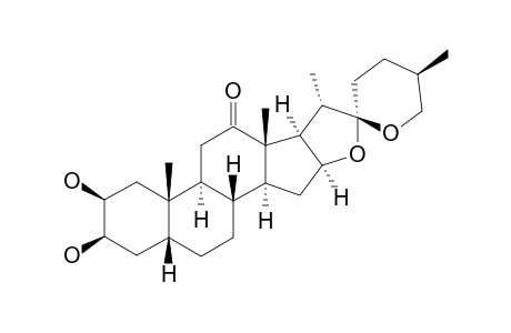 MEXOGENIN;5-BETA-(25R)-SPIROSTAN-2-BETA,3-BETA-DIOL-12-ONE