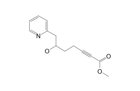 methyl 6-hydroxy-7-pyridin-2-ylhept-2-ynoate