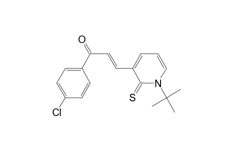 (E)-3-(1-tert-butyl-2-sulfanylidene-3-pyridinyl)-1-(4-chlorophenyl)-2-propen-1-one