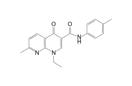 1,4-dihydro-1-ethyl-7-methyl-4-oxo-1,8-naphthyridine-3-carboxy-p-toluidide