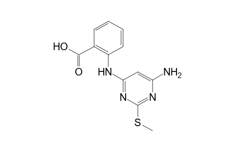 N-[6-amino-2-(methylthio)-4-pyrimidinyl]anthranilic acid