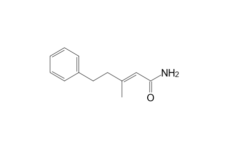 (E)-3-Methyl-5-phenylpent-2-enamide