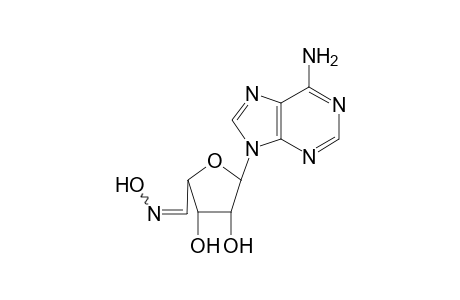 (E/Z)-9-(.beta.-D-ribo-pentodialdo-1,4-furanosyl)adenine oxime