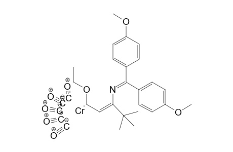 <(2Z)-3-{ [ bis(4'-Methoxyphenyl)methylene] amino}-4,4-dimethyl-1-ethoxy-2-pentenylidene> pentacarbonyl chromium