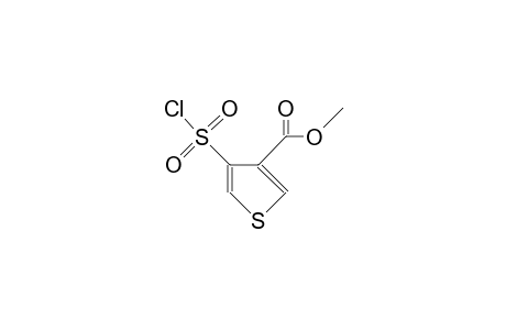 4-Chlorosulfonyl-3-thiophenecarboxylic acid, methyl ester