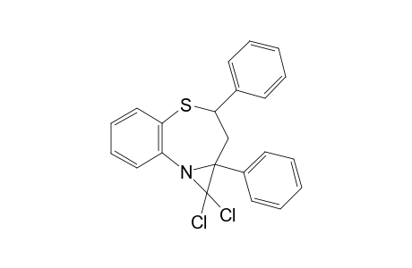 1,1-Dichloro-1,1A,2,3-tetrahydro-1A,3-diphenylazirino[2,1-D]benzothiazepine