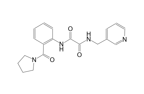 ethanediamide, N~1~-(3-pyridinylmethyl)-N~2~-[2-(1-pyrrolidinylcarbonyl)phenyl]-