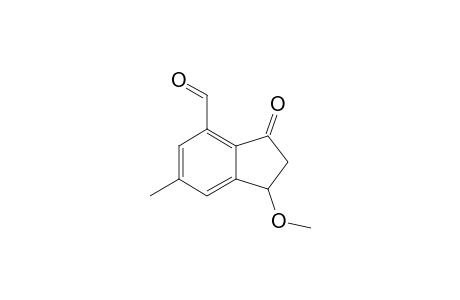 3-keto-1-methoxy-6-methyl-indane-4-carbaldehyde