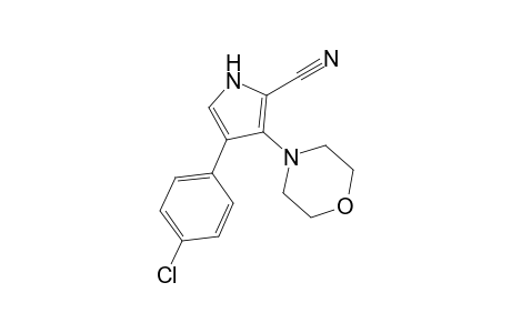 4-(4-chlorophenyl)-3-morpholin-4-yl-1H-pyrrole-2-carbonitrile