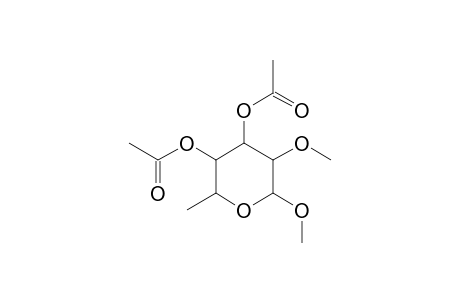 Methyl 3,4-di-O-acetyl-6-deoxy-2-O-methylhexopyranoside