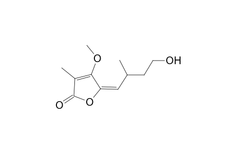 3-Methyl-4-methoxy-5-[(E)-3-(hydroxymethyl)-2-methylpropylidene]dihydrofuran-2-one