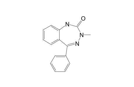 3H-1,3,4-Benzotriazepin-2-one, 1,2-dihydro-3-methyl-5-phenyl-