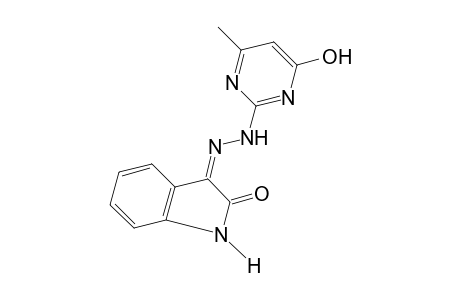 indole-2,3-dione, 3-[(4-hydroxy-6-methyl-2-pyrimidinyl)hydrazone]