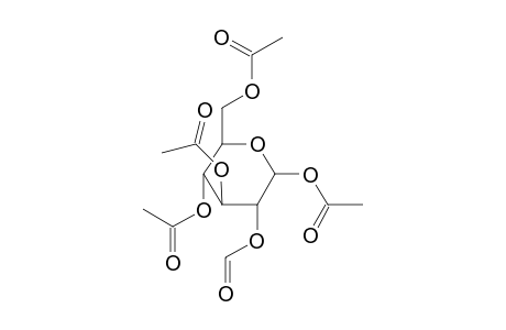 1,3,4,6-Tetrakis( o-acetyl)-2-o-formyl-.alpha.D-glucopyranose