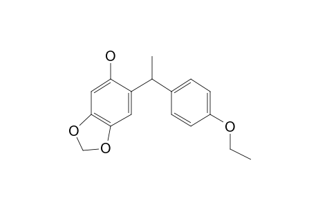 6-[1-[4-Ethoxyphenyl]ethyl]-1,3-benzodioxol-5-ol