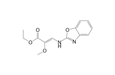 Ethyl (Z)-3-(benzoxazol-2-ylamino)-2-methoxypropenoate