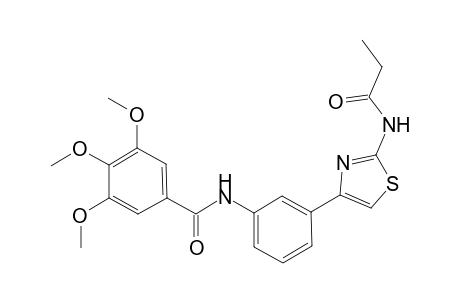 benzamide, 3,4,5-trimethoxy-N-[3-[2-[(1-oxopropyl)amino]-4-thiazolyl]phenyl]-