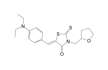 (5Z)-5-[4-(diethylamino)benzylidene]-3-(tetrahydro-2-furanylmethyl)-2-thioxo-1,3-thiazolidin-4-one