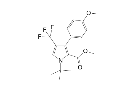 Methyl 1-tert-Butyl-4(3)-trifluoromethyl-3(4)-(4-methoxyphenyl)pyrrole-2-carboxylate