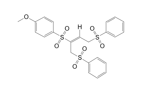 (E)-p-{{3-(phenylsulfonyl)-1-[(phenylsulfonyl)methyl]propenyl}sulfonyl}anisole