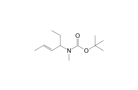 t-Butyl N-methyl-N-[1'-ethyl-2'-butenyl]carbamate