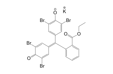 Potassium 2,6-dibromo-4-{(3,5-dibromo-4-oxo-2,5-cyclohexadien-1-ylidene)[2-(ethoxycarbonyl)phenyl]methyl}benzenolate