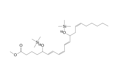 Methyl 5,12-di(trimethylsiloxy)eicosan-6(E),8(Z),10(E),14(Z)-tetraenoate-5,12-18O2