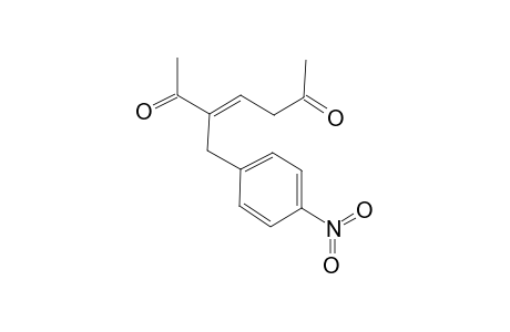 3-[(4-Nitrophenyl)methyl]hept-3-ene-2,6-dione