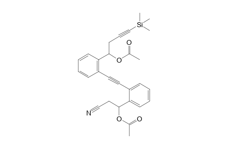 1-[2-({2-[1-(Acetyloxy)-2-cyanoethyl]phenyl}ethynyl)phenyl]-4-(trimethylsilyl)-but-3-yn-yl-acetate