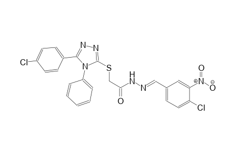 acetic acid, [[5-(4-chlorophenyl)-4-phenyl-4H-1,2,4-triazol-3-yl]thio]-, 2-[(E)-(4-chloro-3-nitrophenyl)methylidene]hydrazide