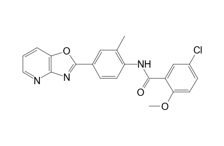 5-Chloro-2-methoxy-N-(2-methyl-4-[1,3]oxazolo[4,5-b]pyridin-2-ylphenyl)benzamide