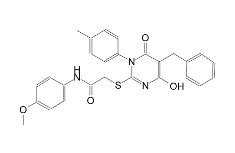 acetamide, 2-[[1,6-dihydro-4-hydroxy-1-(4-methylphenyl)-6-oxo-5-(phenylmethyl)-2-pyrimidinyl]thio]-N-(4-methoxyphenyl)-