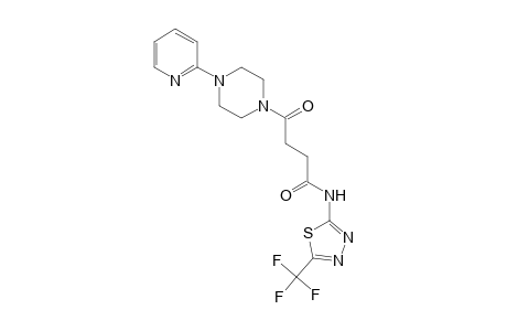 4-oxo-4-[4-(2-pyridinyl)-1-piperazinyl]-N-[5-(trifluoromethyl)-1,3,4-thiadiazol-2-yl]butanamide