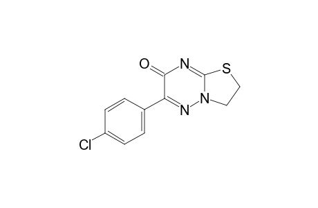 6-(p-chlorophenyl)-2,3-dihydro-7H-thiazolo[3,2-b]-as-triazin-7-one
