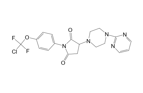 1-[4-[chloranyl-bis(fluoranyl)methoxy]phenyl]-3-(4-pyrimidin-2-ylpiperazin-1-yl)pyrrolidine-2,5-dione