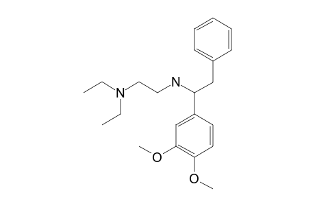 N,N-diethyl-N'-[alpha-(3,4-dimethoxyphenyl)phenethyl]ethylenediamine