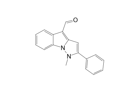 4-FORMYL-1-METHYL-2-PHENYL-1H-PYRAZOLO-[1,5-A]-INDOLE