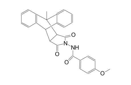 17-[2-(4-methoxyphenyl)-2-oxoethyl]-1-methyl-17-azapentacyclo[6.6.5.0(2,7).0(9,14).0(15,19)]nonadeca-2,4,6,9(14),10,12-hexaene-16,18-dione